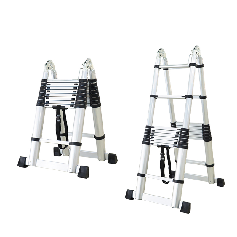 Telescope Double Sided Folding Ladder Aluminium 2 X 8 Steps 9 Steps Aluminum Alloy Thickened Ladder Tree Stands