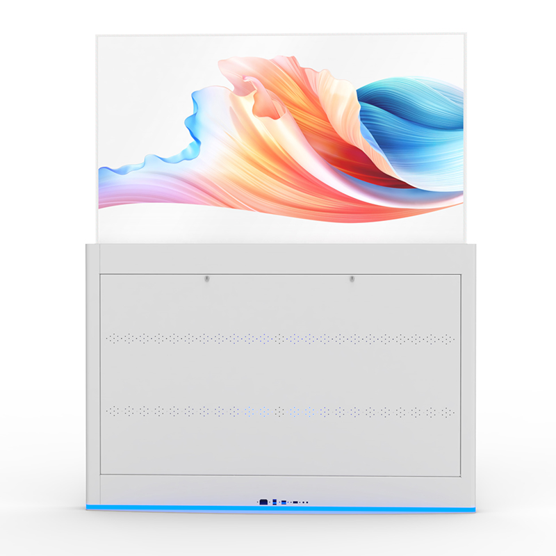 Indoor Floor Standing High Resolution Transparent OLED Digital Signage