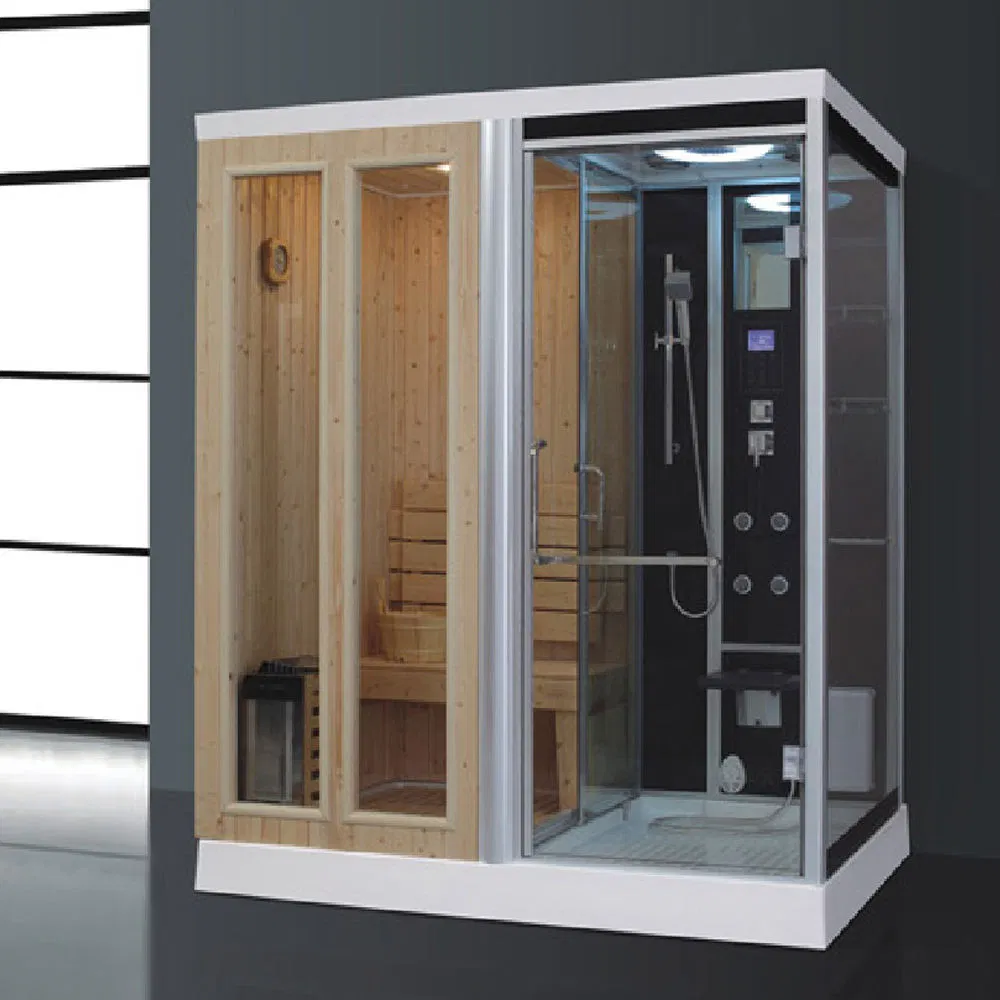 New Style Complete Enclosed Massage Sauna Shower Room Indoor Steam and Sauna Combined