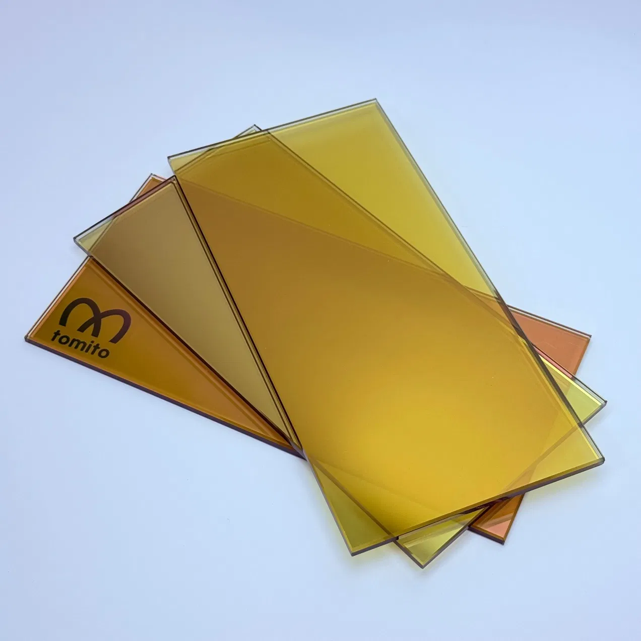Premium Golden Yellow Reflective Float Sheet Glass for Buildings