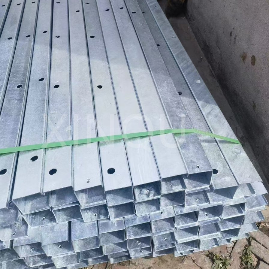Strong Vineyard Metal Post for Grape Trellis, Galvanized Steel End Post for Vineyard Structure Support