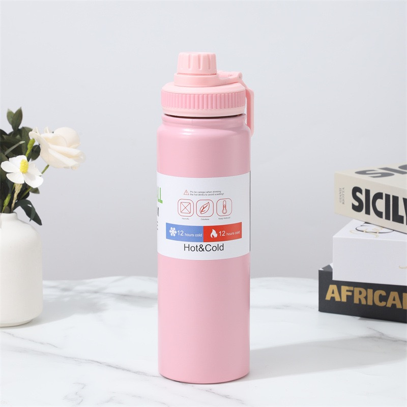 600ml Vacuum Insulation Tech Lightweight Stainless Steel Water Bottle for Cycling & Hiking