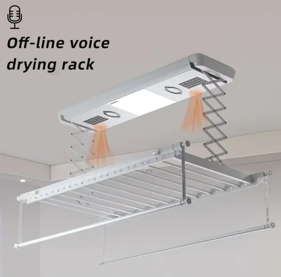 Electric Ceiling Automatic Clothes Drying Rack Clothes Dryer Rack Aluminum Auto Electronic Clothes Electronic Lifting Rod