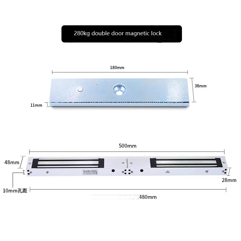Magnetic Lock 12V 24V DC 600lbs 280kg Small Sliding Door Electromagnet Electric Magnetic Lock