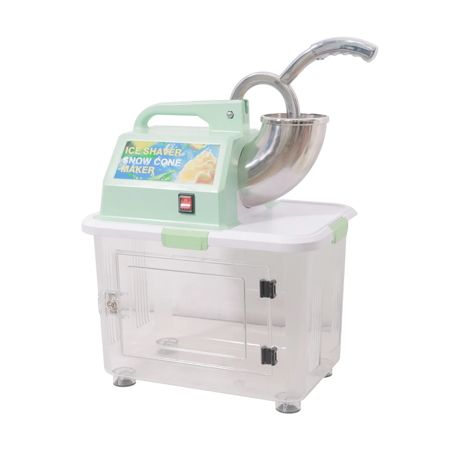 350W Electric Snow Cone Machine Ice Crusher Slush Machine Smoothies