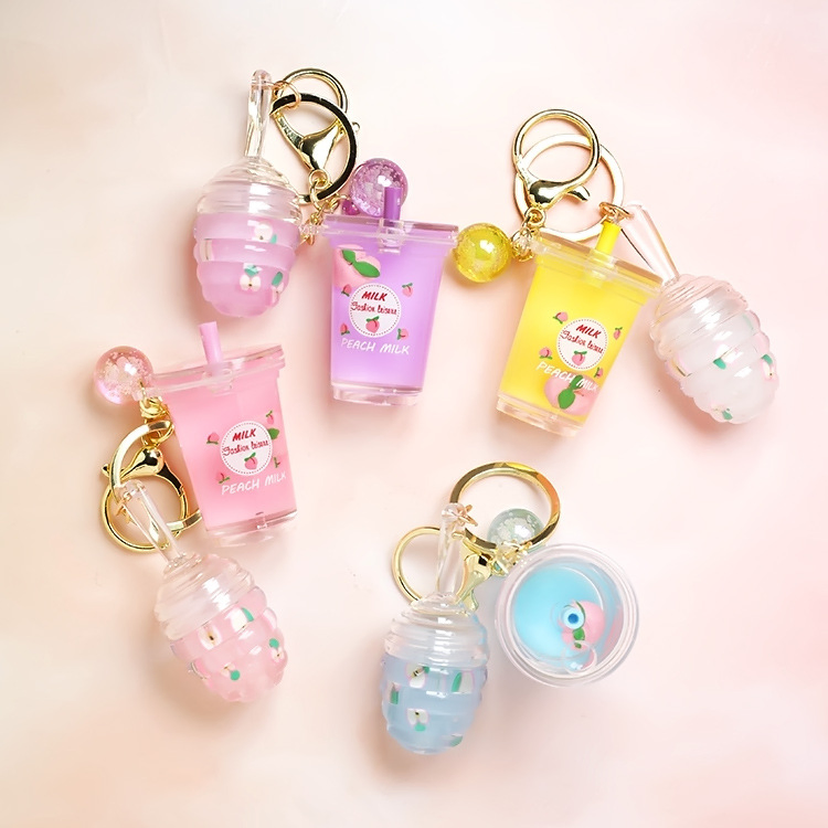 Cosmetics Lipgloss Base Acrylic Keychain Kids Lip Gloss Vendor