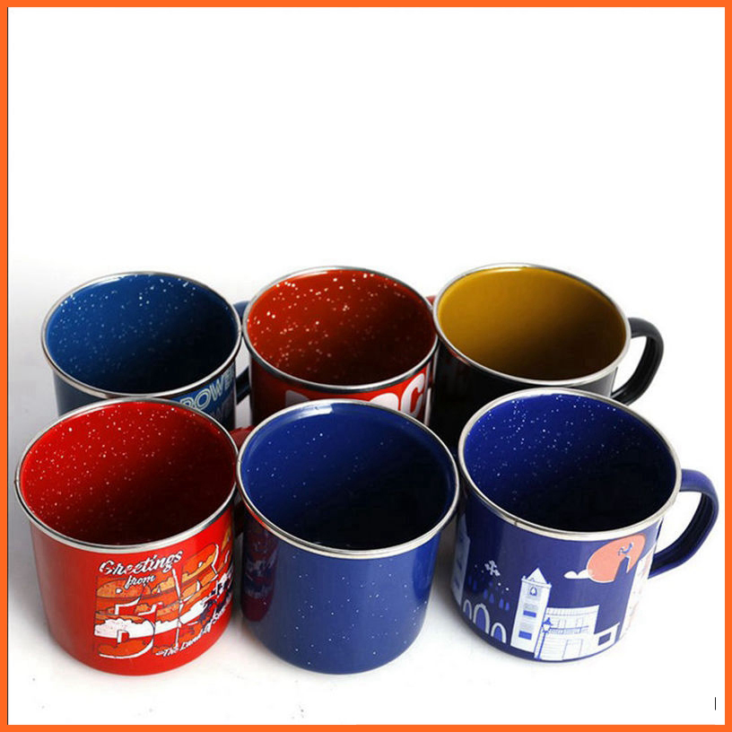 Customized Enamel Metal Mug