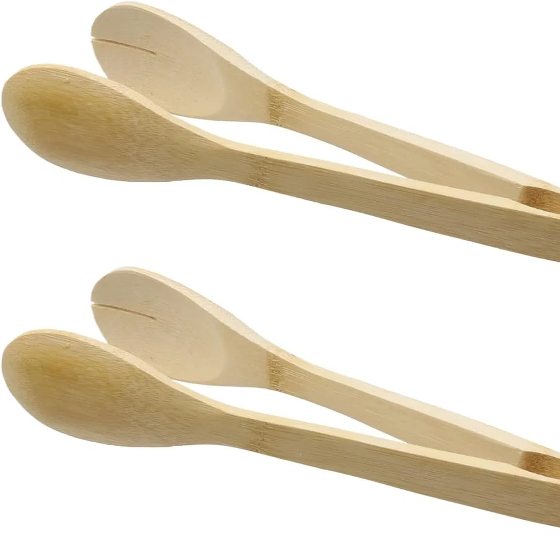 12 Inch Bamboo and Wood Pliers Are Used to Hold Food