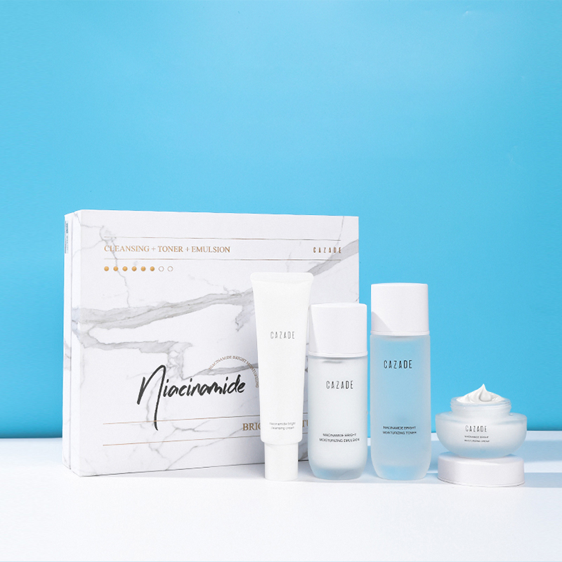 OEM/ODM Cosmetic Brightening Lotion and Toner Set Moisturizing Skin Texture Improvement Skin Care Set