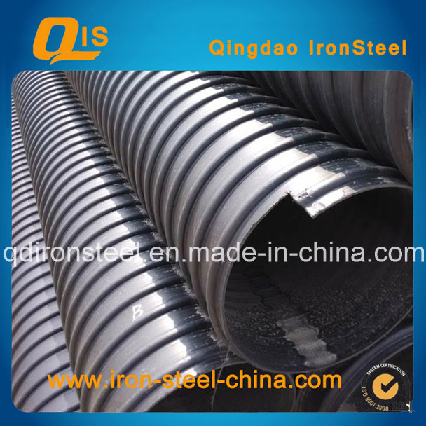 Гофрированная труба HDPE с армированием стальным поясом