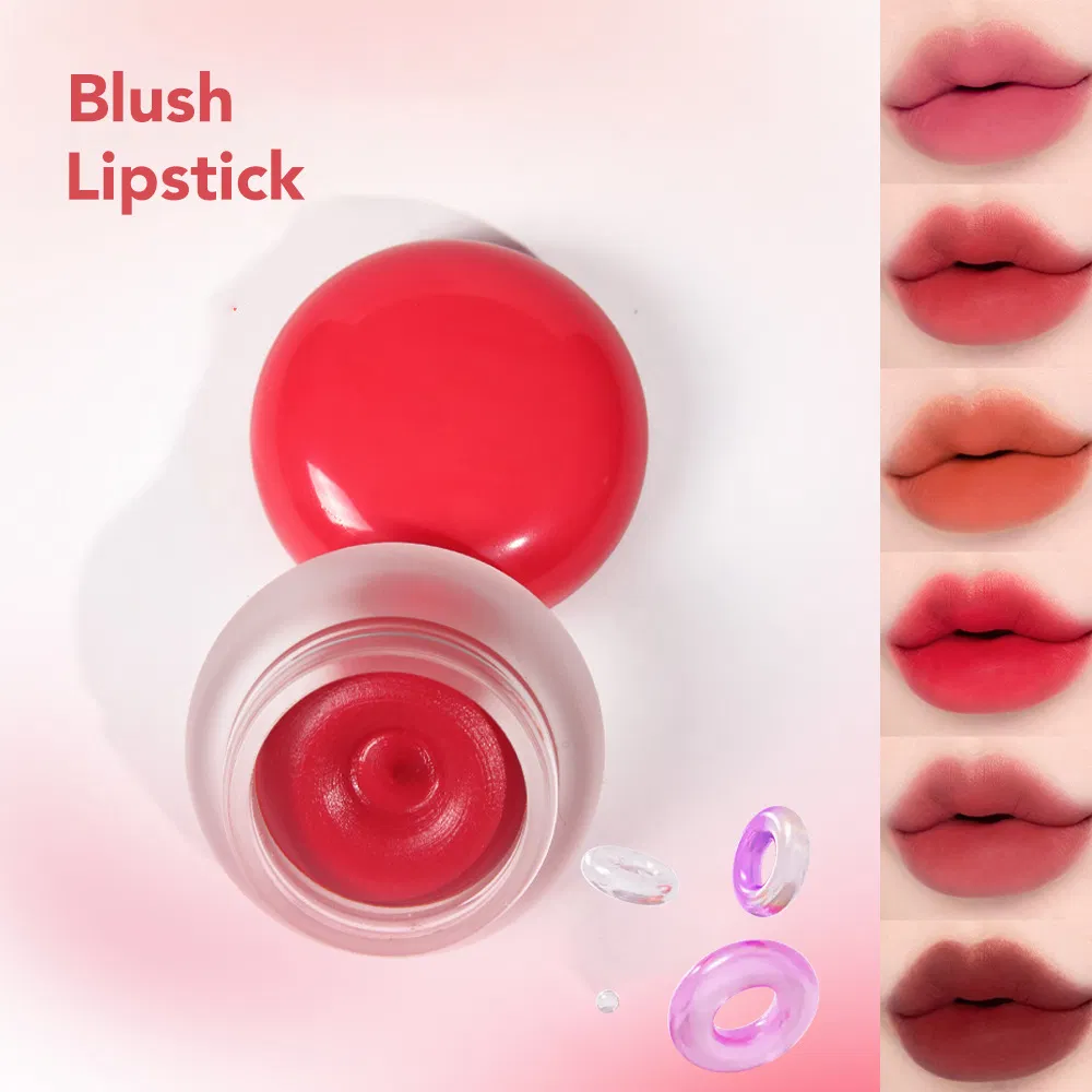 Vegan Makeup High Pigment Red Pink Matte Finish Velvet Lip Blush Cream