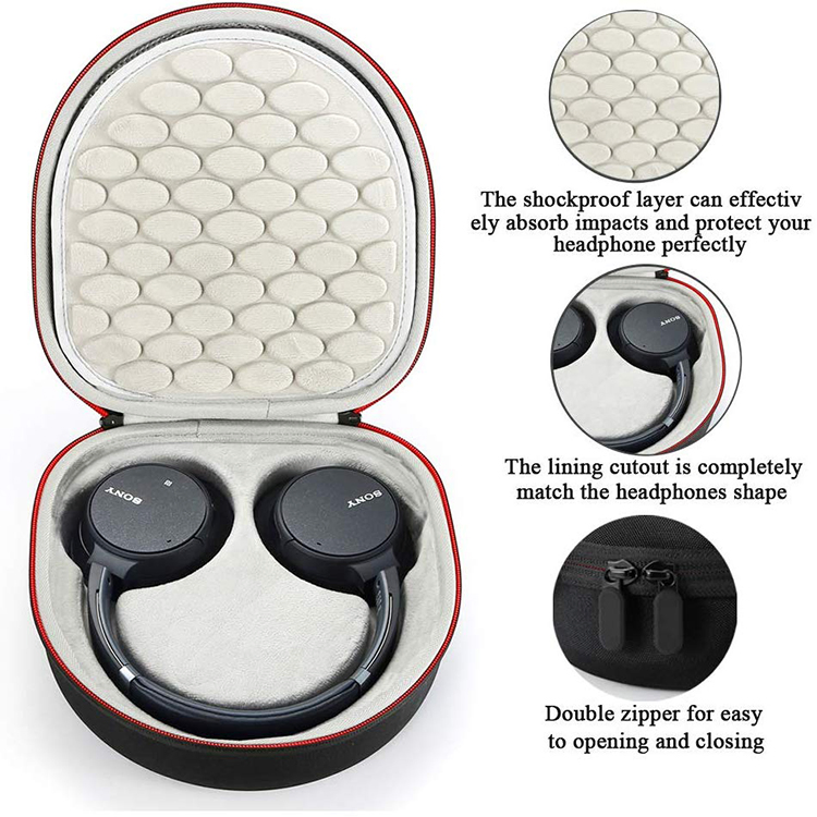 Чехол EVA для наушников, черный, влагозащищенный