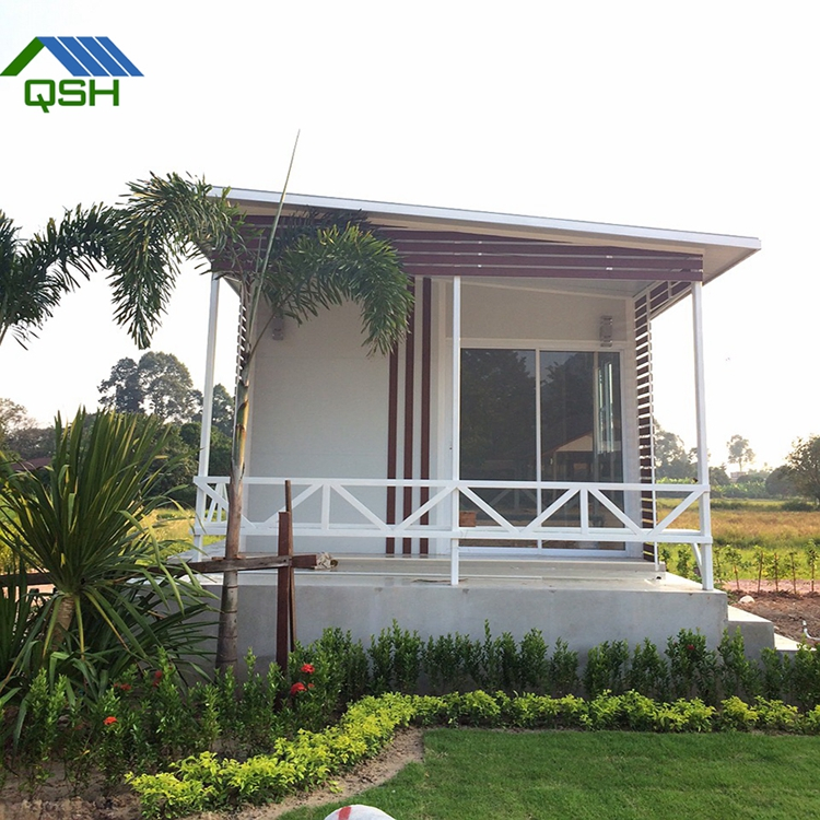 2 Bedroom Prefabricated Building Wooden Bungalow Prefab Home/House