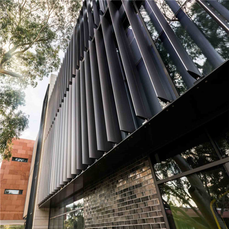 55X300 Fireproof Aluminum Sun Louver 2.5mm with Aerofoil Louver Blades