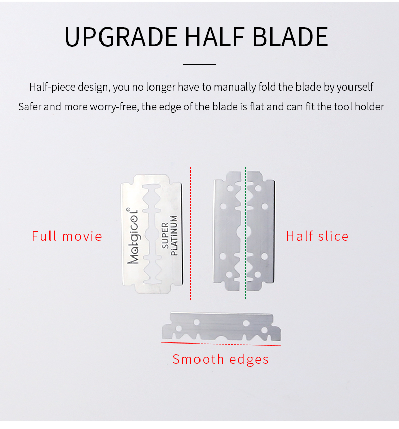 Customized Straight Edge Razor Shaver Blade Single Blade Barber Razor Blade