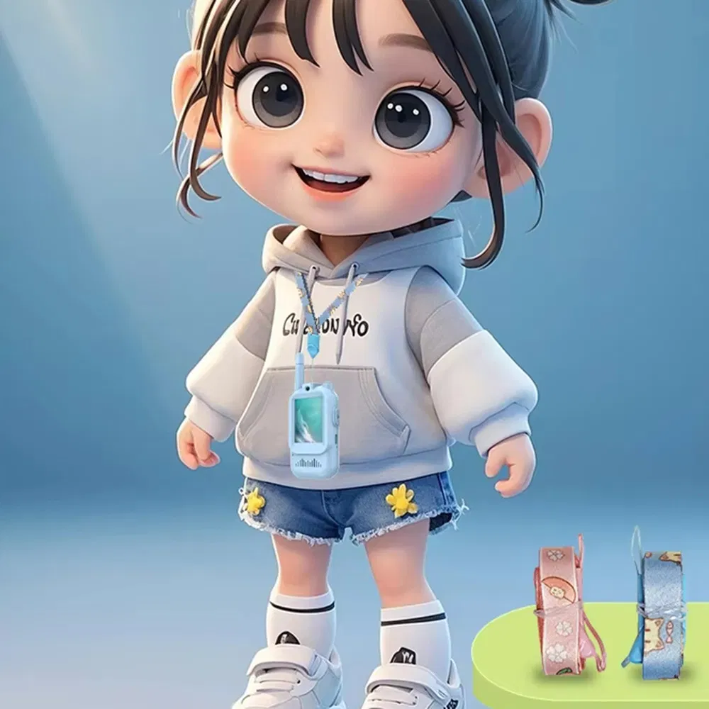 Jk200 1 Pair 2.0 Inch Screen Interactive Video Rechargeable Video Screen Walkie Talkie Set for Children 150-500m Long Range Communication