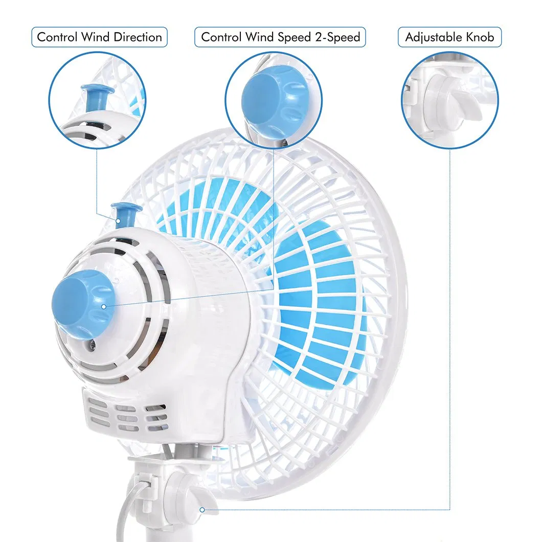 9 Inch 20W Oscillation Clip Fan
