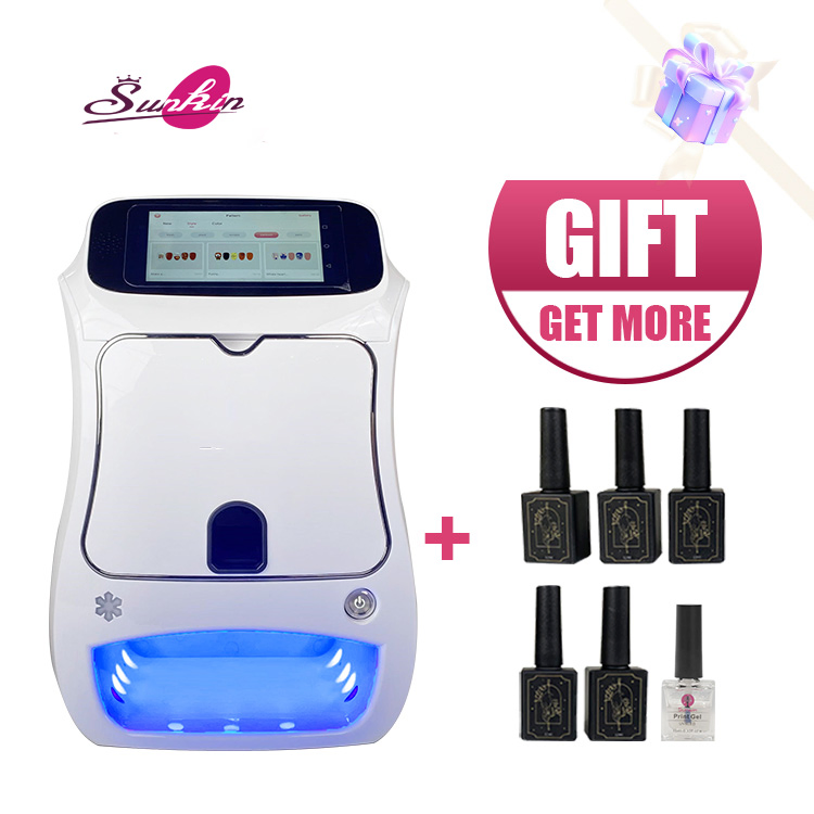 Sunkin Professional 2-in-1 Automatic Drying Integrated Nail Printer 3D Smart Nail Printer Machine with Nail Dryer