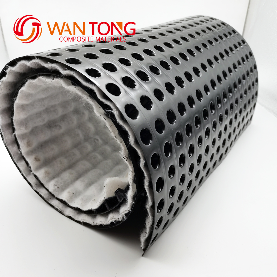 HDPE Composite Dimple Geomembrane Type Geotextile Drainage Board Useful