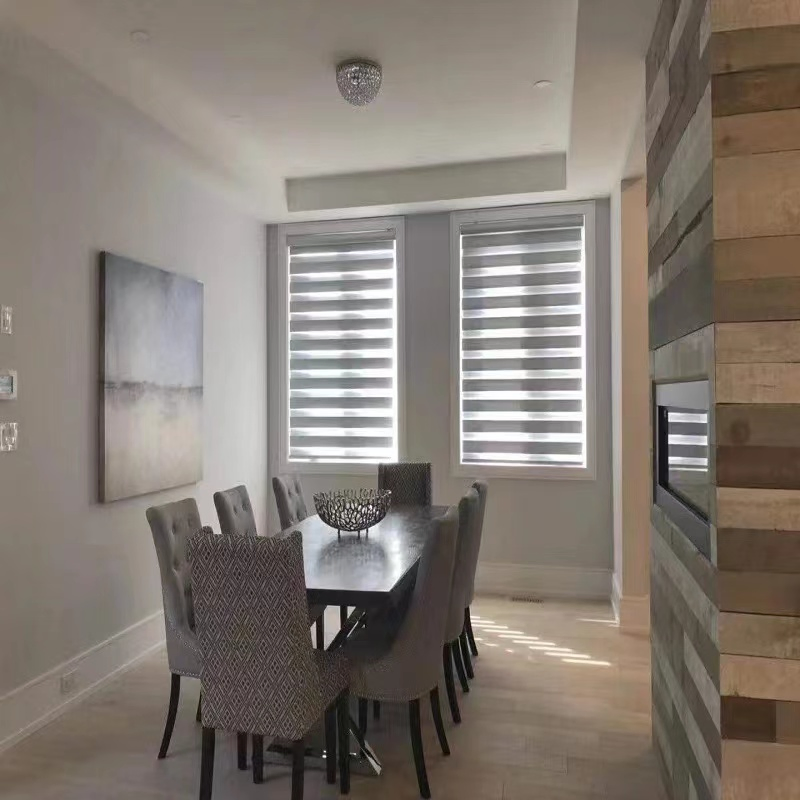 Easy Installation Customised Size Zebra Blind Manual Control Window Blinds