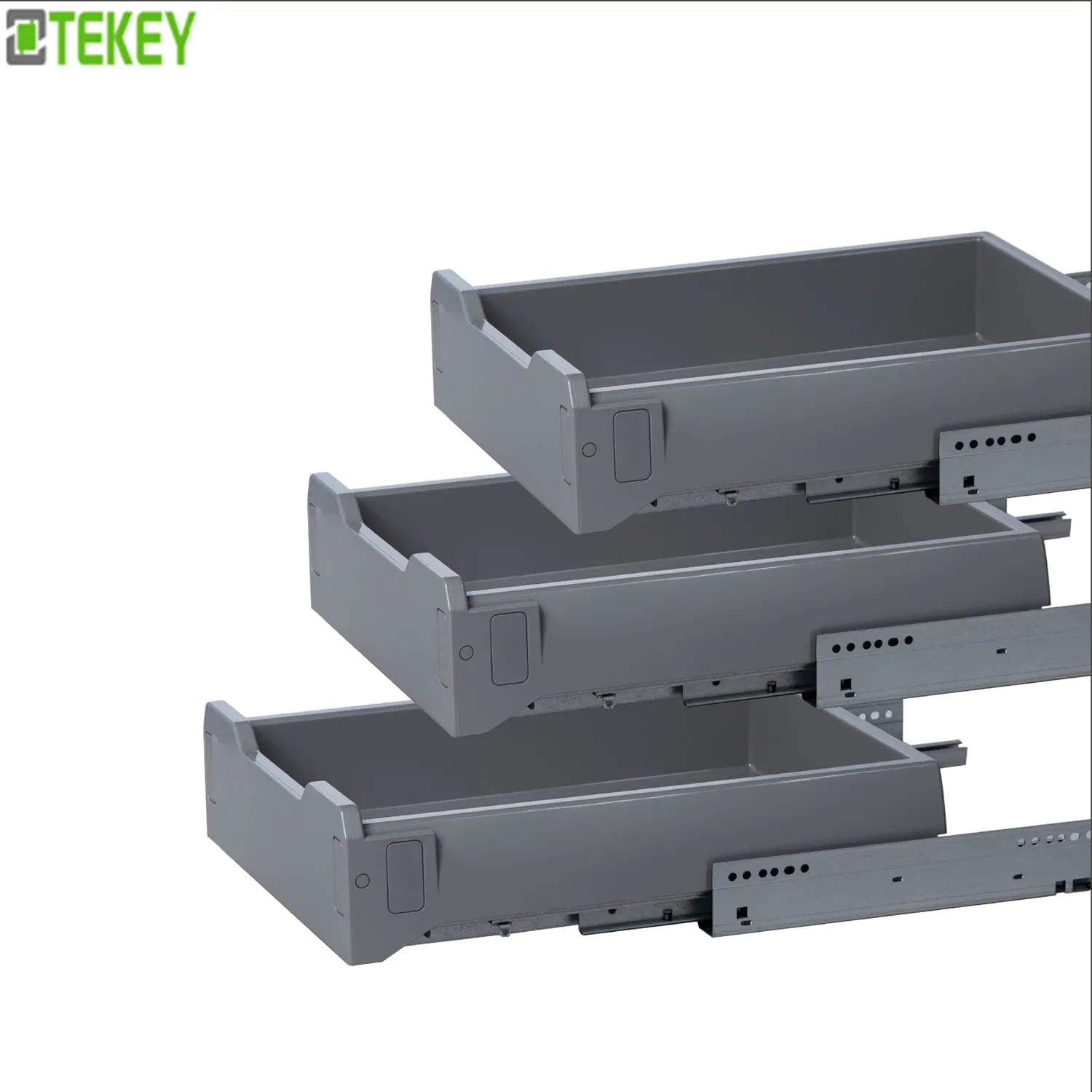 Выдвижной пластиковый ящик Tekey с доводчиком