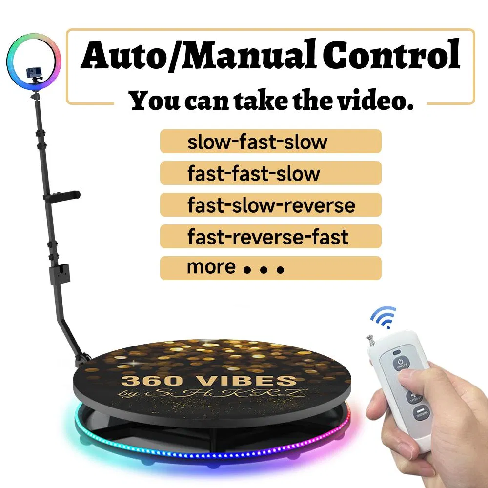 Фотобудка 360° с вращающейся камерой и стеклянным корпусом