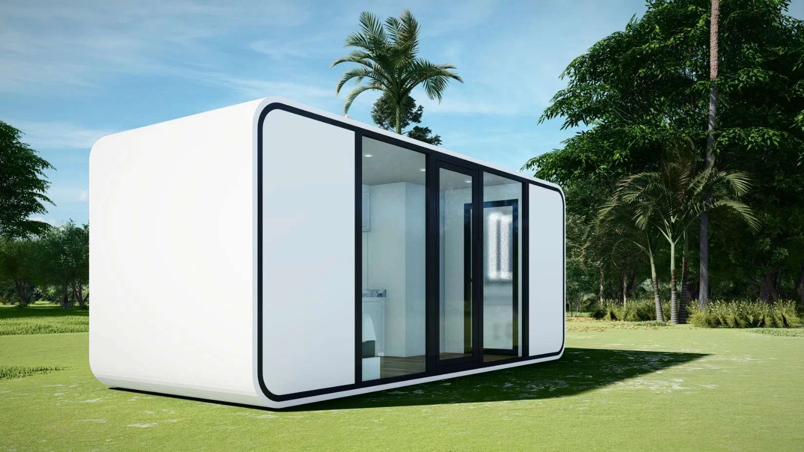 Prefabricated Capsule Price Prefab Apple Pod Home Apple Pod Capsule Mobile House Hotel Villa Modular Portable Luxury Apple Pod House