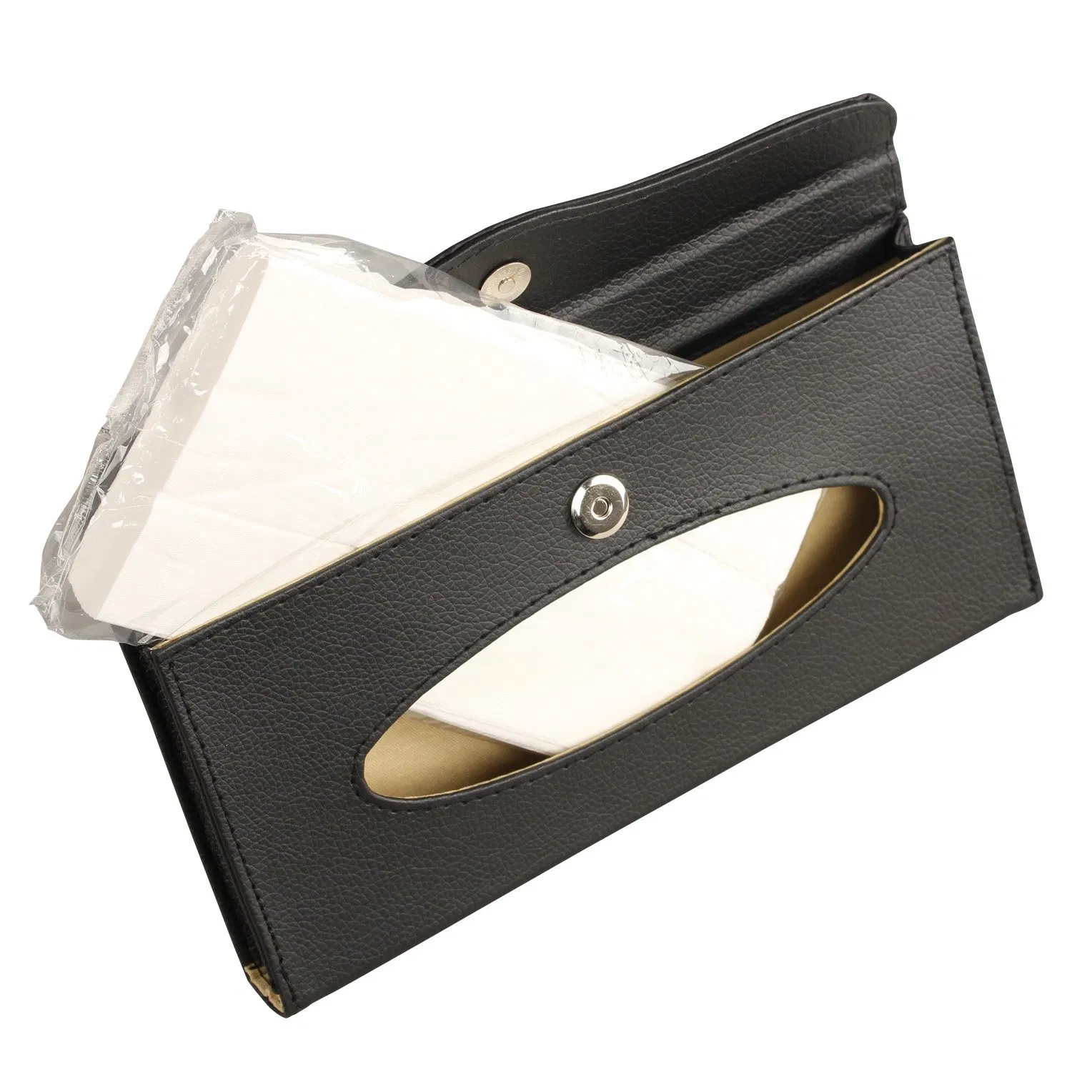 Sun Visor Tissue Holder PU Leather Car Napkin Holder Car Visor with Tissue Holder