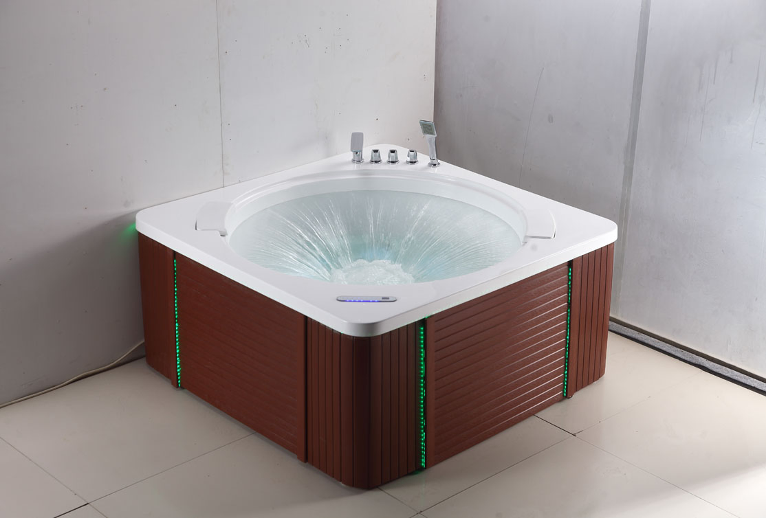 Массажная ванна Kingkonree с LED-подсветкой и аэромассажем
