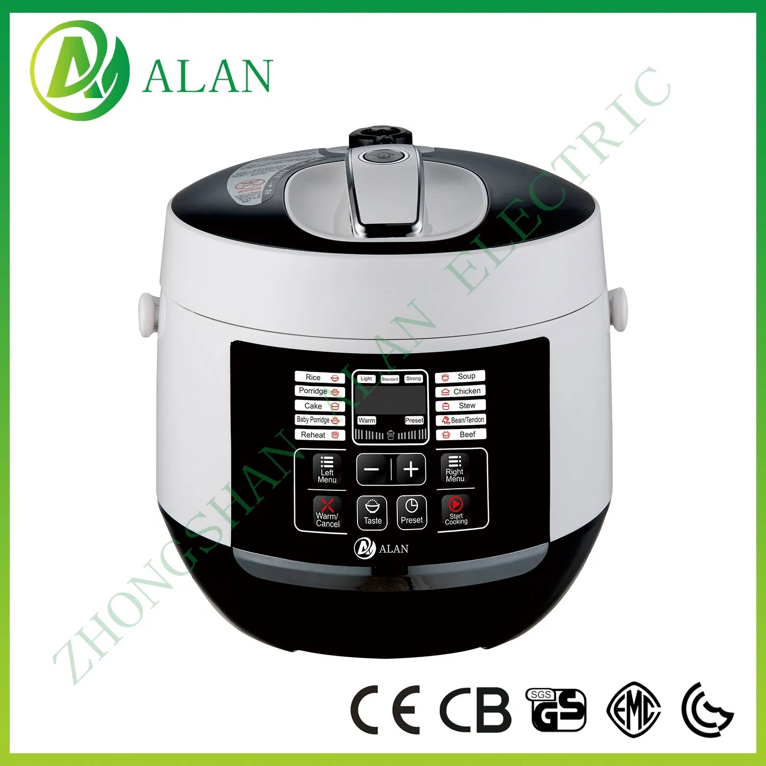 Big LCD Screen Metal Mixed Plastic Body 5/6L Electric Pressure Cooker