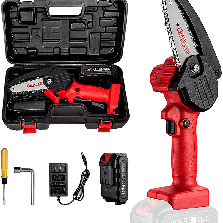 Electric Chainsaw Tree Cutting Cordless Chainsaw with Battery Mini Chain Saw Brushless Electric Chainsaw