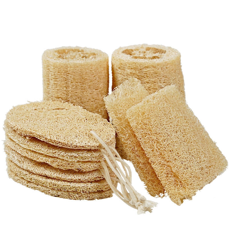 High Quality Natural Loofah Sponge Hotel Disposable Sisal Bath Pad Loofah