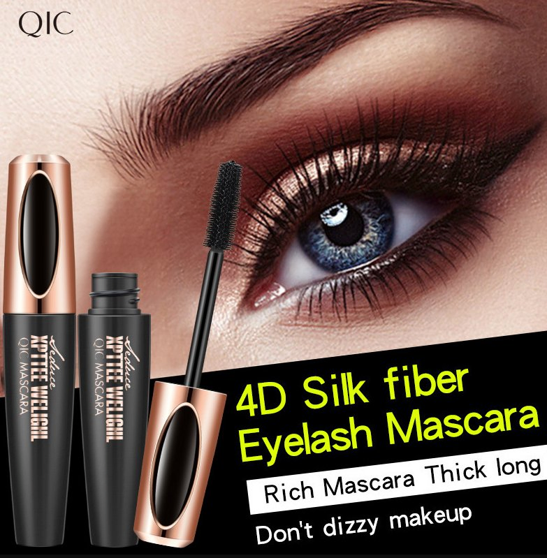 Online Wholesale in Stock New Arrival Plump Waterproof Mascara Silicone Brush Head 4D Long Lasting Big Eye Mascara