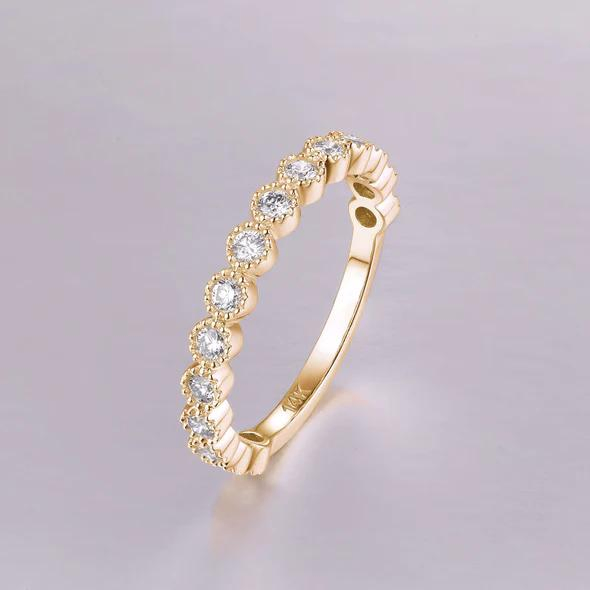 Hot Sell New Simple Design Rose Gold Diamond Ring for Girls Wedding and Party Wear Jewellery Available From USA Exporter