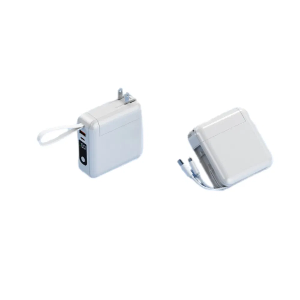 Пауэрбанк 20000 мАч с быстрой зарядкой и встроенным адаптером