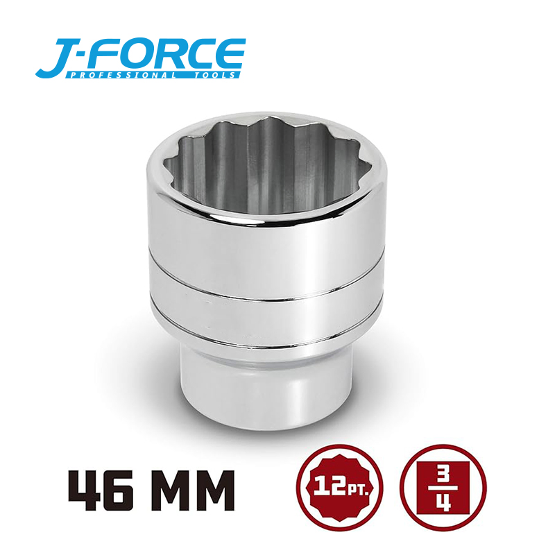 Головка торцевая 3/4 дюйма 12-гранная Cr-V
