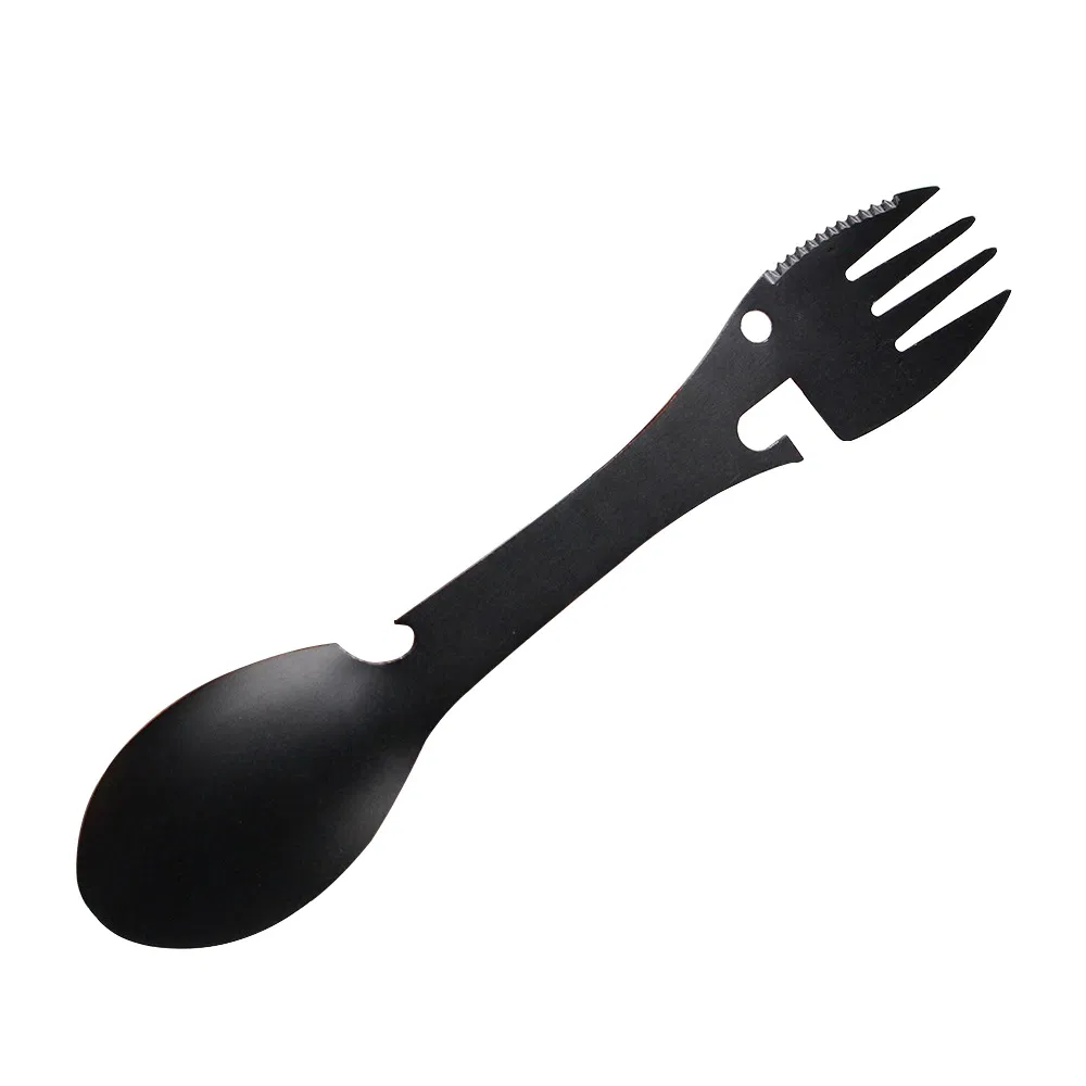 Multi-Function Fork Spoon 5in1 Stainless Steel Titanium Spork Outdoor Esg11877