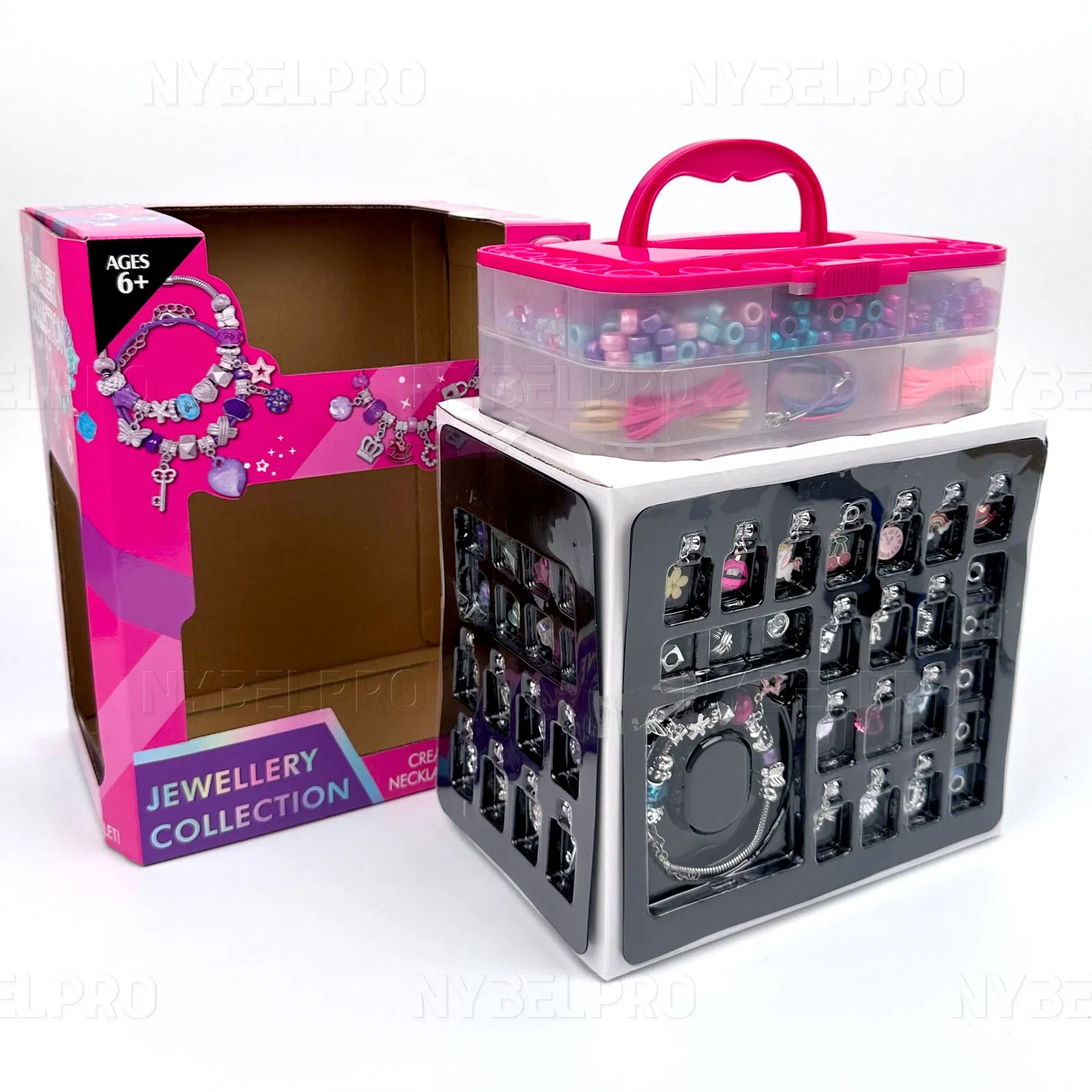 Nybelpro Wholesale Hot Children's Christmas Gifts Kids Toy Navidad Pulsera De Cuentas Grandes Large Beaded Bracelet for Kids