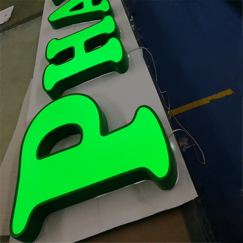 Custom Made Commercial Advertising Backlit Channel Letters 3D Acrylic LED Signage