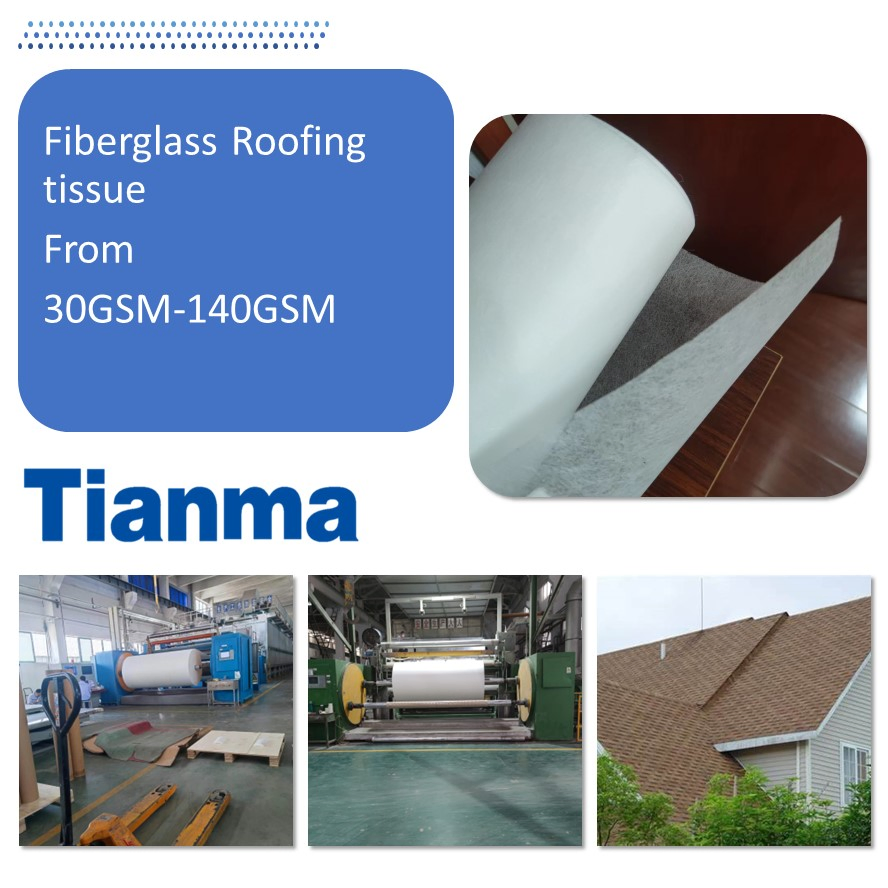 Glass Fiber Products, Glass Fiber Non Woven Roofing Tissue
