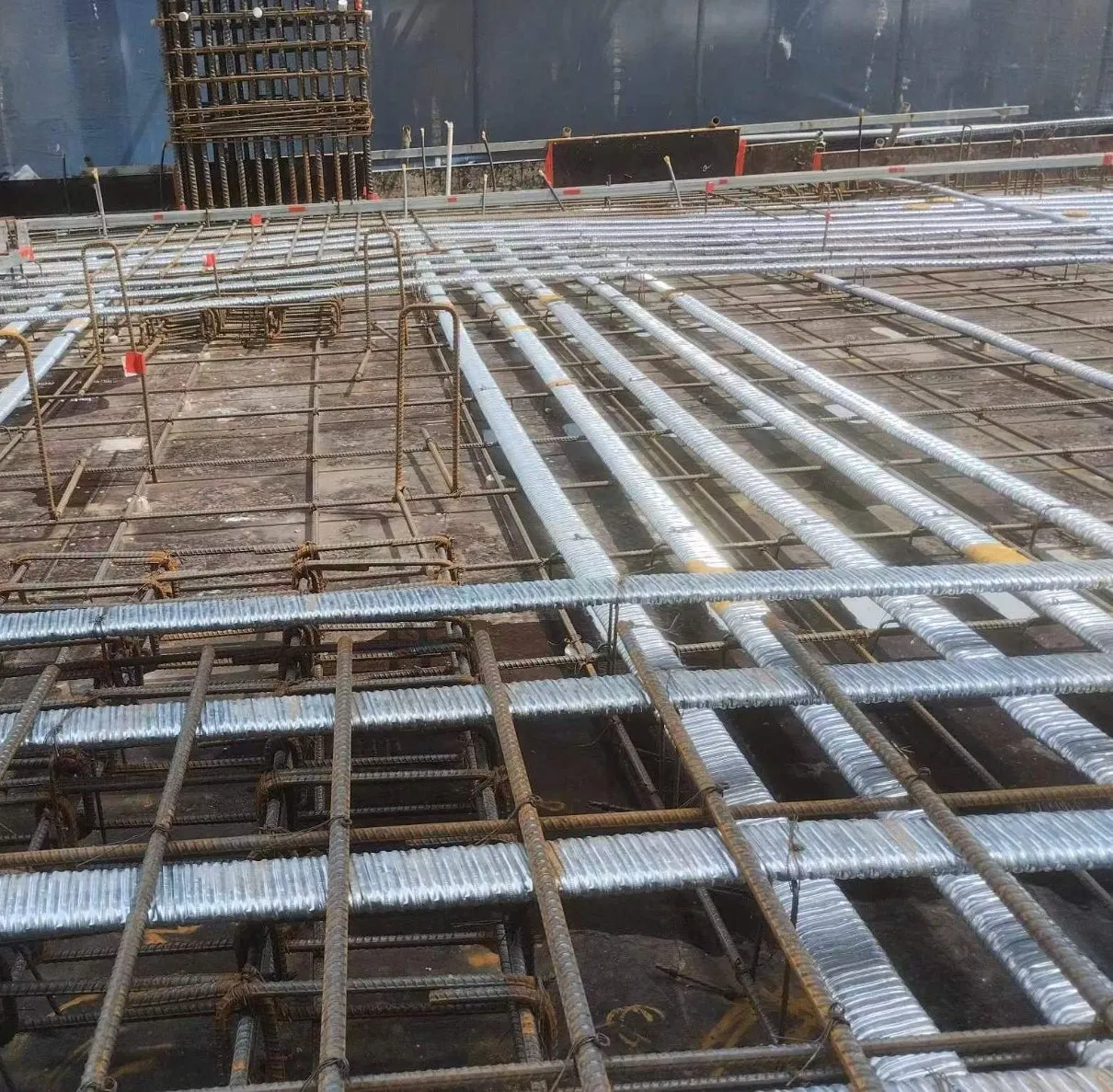 40-130 mm Post-Tensioning Duct Building Embedded Metal Bellows Large Diameter Concrete Bellows