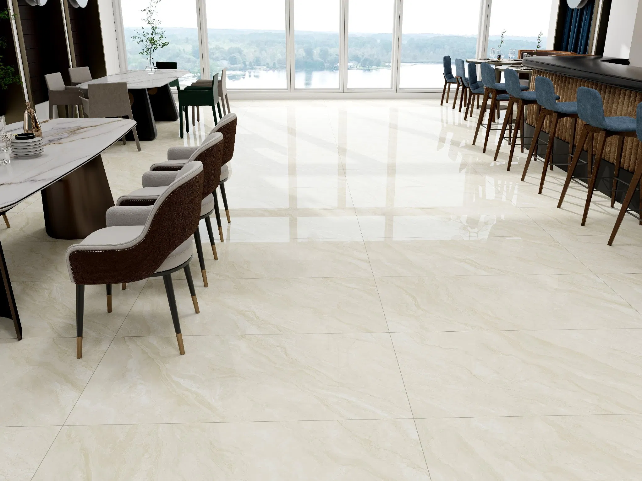 Cheap Price 600*600mm Polished Glazed Porcelain Wall Tiles Glossy Ceramic Floor Tiles