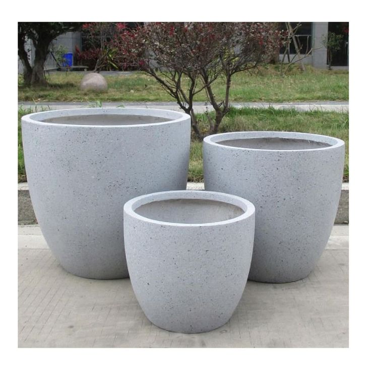 Gfrc Planters Manufacturer Customized Shape Garden Pottery Grc Concrete Urn