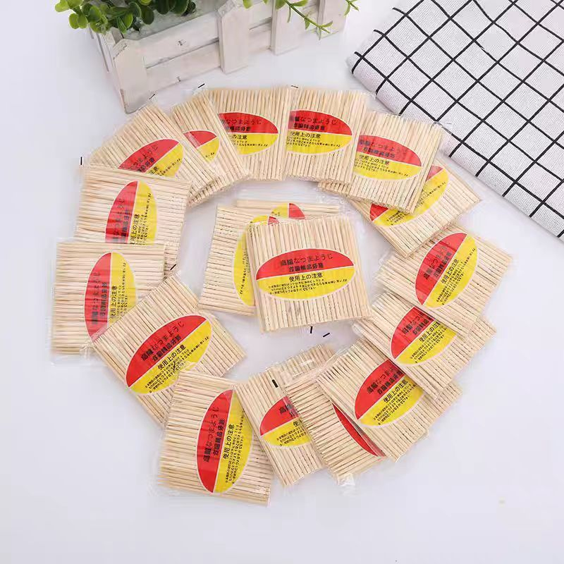Natural Color A Grade Factory Direct Sale Price Bamboo Toothpick Customize