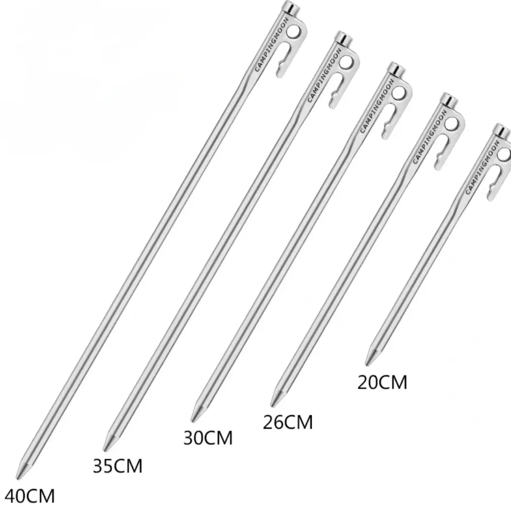 Peakpro Forged Steel Backpacking Alpine Tent Peg for Mountain Tents & Guy Lines