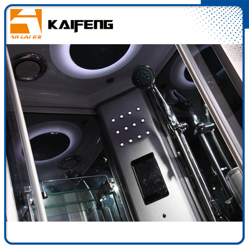 Quadrant Multifunctional Bathroom Glass Steam Shower Box with Bluetooth (GT0522)