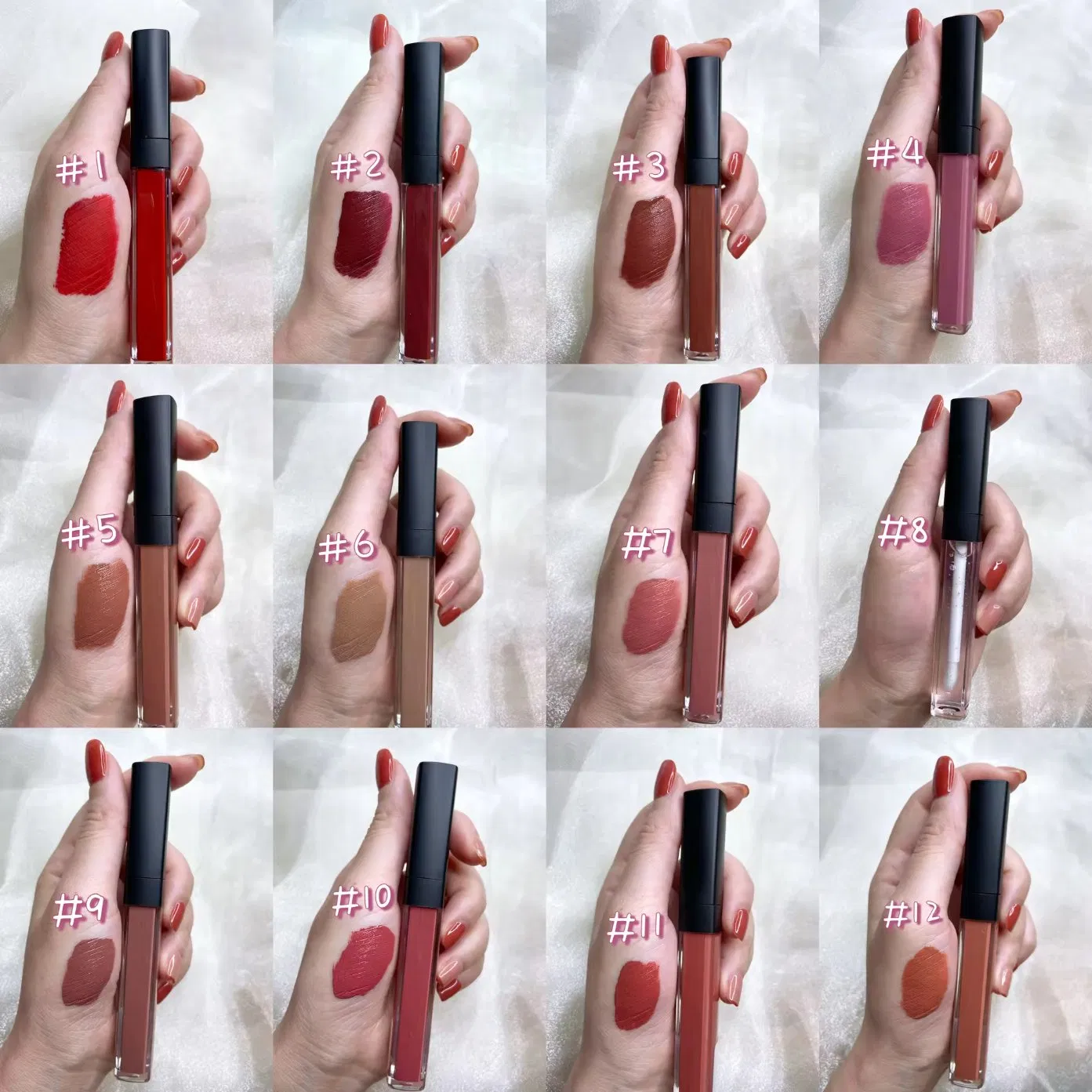 24 Color Lipstick Matt Low MOQ No Logo Private Label Makeup Waterproof Velvet Nude Lipstick Matte Liquid Lipstick