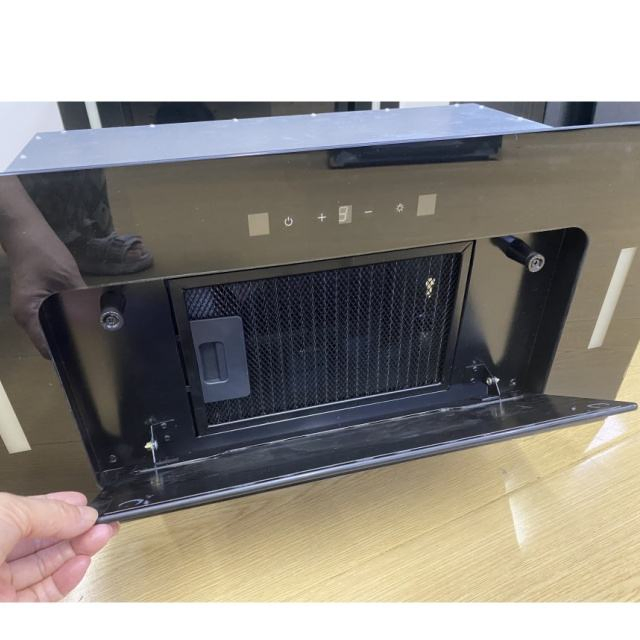 Sleek Stainless Steel Built-in Kitchen Range Hood for Modern Homes, Ensuring Powerful, Ultra-Quiet, and Effortless Ventilation Performance