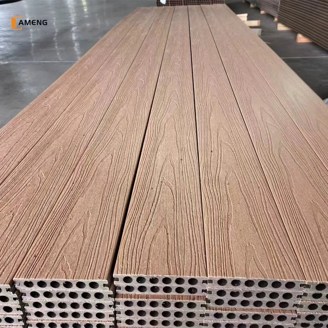 High Quality WPC Composite Outdoor Decking Board Solid UV-Resistant Waterproof Floor 22/25mm Thickness Modern Design