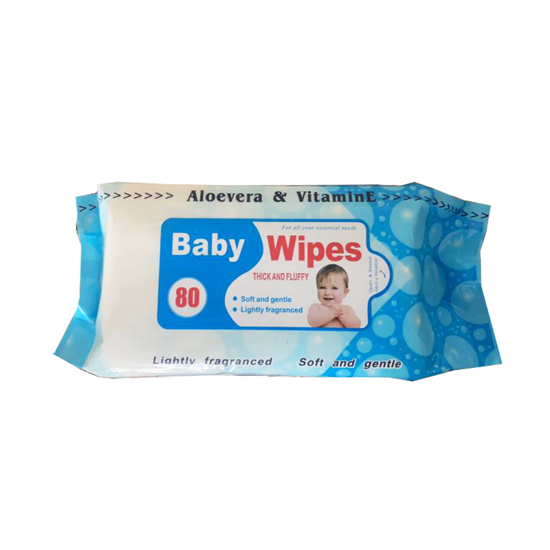 80 Counts Baby Wipes Sensitive Biodegradable Newborn Baby Wet Wipes